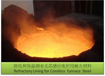 无芯炉熔化钢 中频炉炉料  氧化铝尖晶石 感应熔炼 高性能 干振料