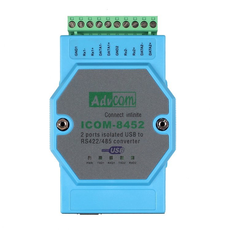 ICOM-8452 USB转2路S422 485通讯协议转换模块 通讯模块销售批发