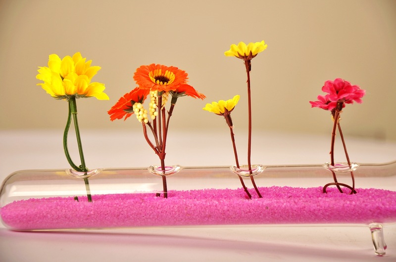 Mxmade estilo Europeo creativo encimera de tubo de ensayo florero de cristal de moda decoración del hogar flor hidropónica dispositivo