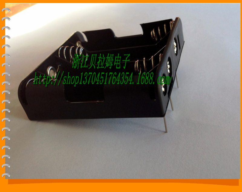 五号四节三个插针电池盒，五号四节3v插针电池盒，5号4节并排