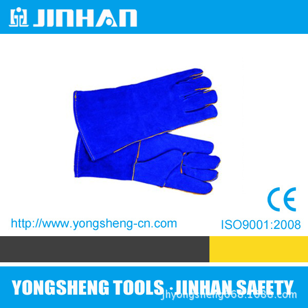 牛二层皮棉纱涂胶加托胶袖浆袖全掌驳掌长短14和16寸手套