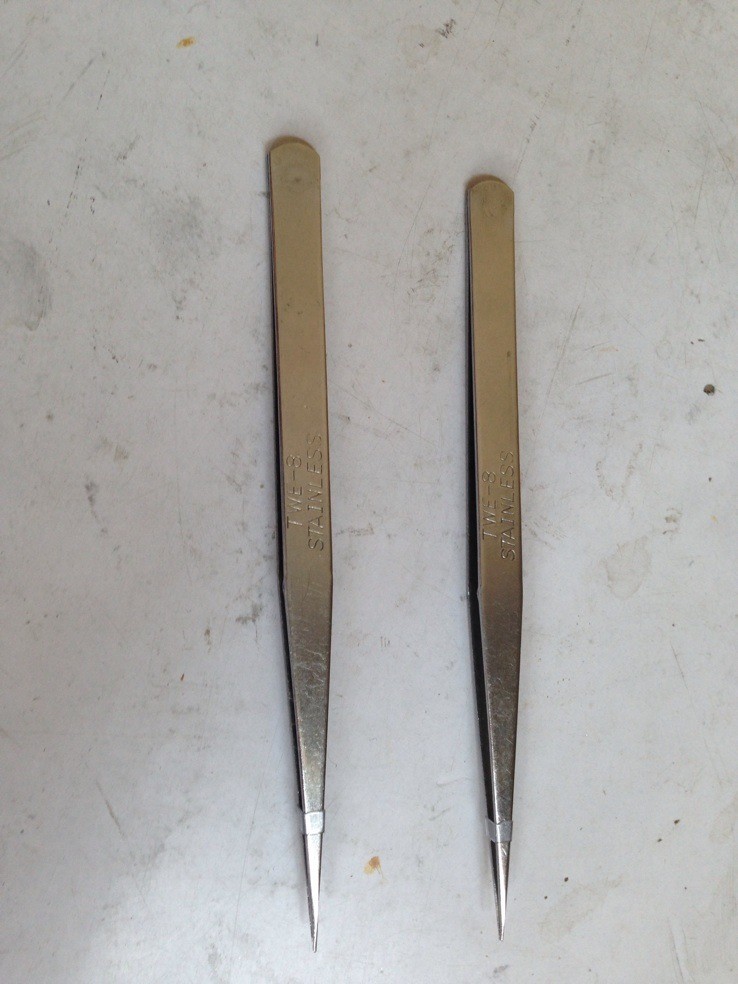 【优质】工厂不锈钢镊子/手工diy工具/直头 尖头镊子TWE-8
