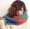 Woolen demi-season scarf, wholesale, Korean style