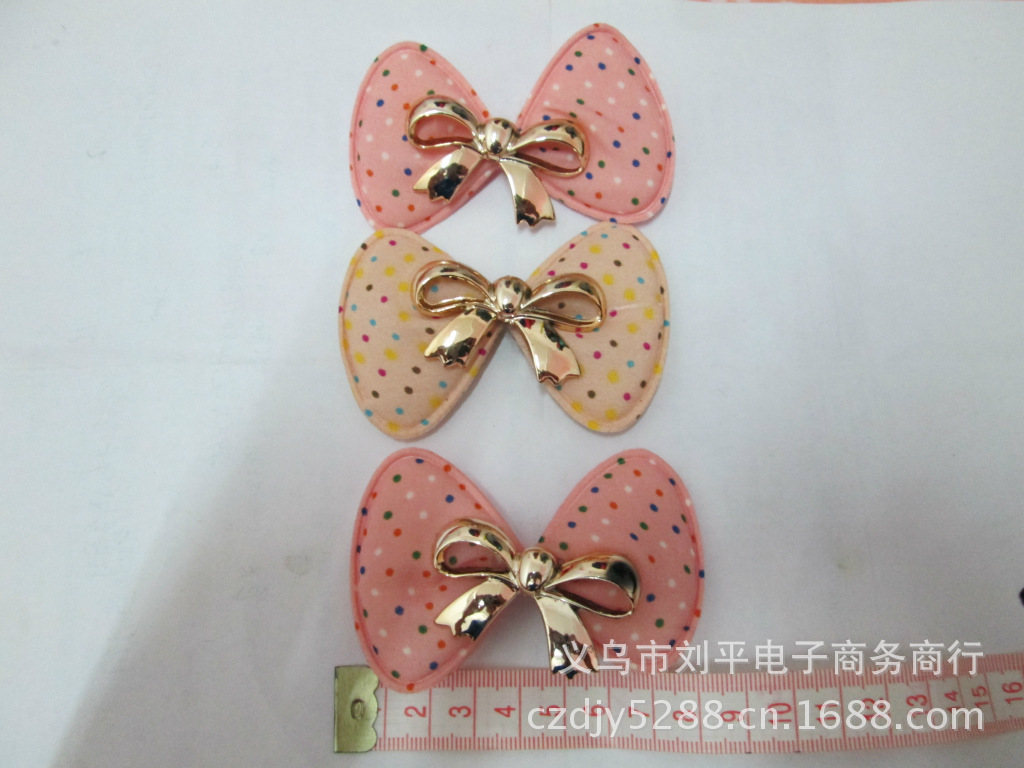 供应超声波压花 手工八字花 蝴蝶结花饰品配件