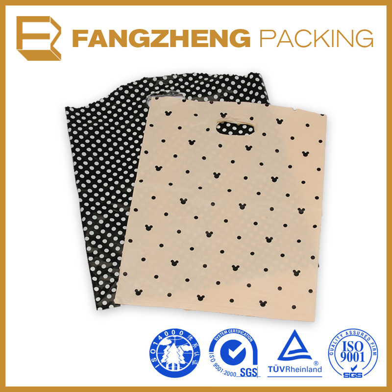 厂家批发 服装彩色手提塑料袋 冲孔购物手提袋环保礼品耐用