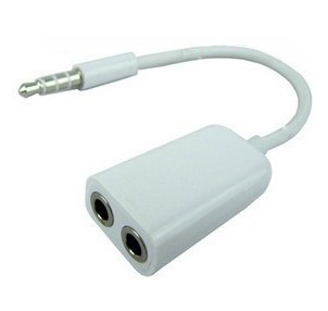 苹果一分二线 情侣耳机转接头 音频转接线 苹果分线器 3.5大孔