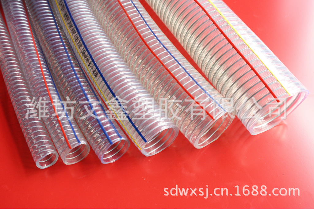 厂家直供各种pvc钢丝管 大口径pvc钢丝增强软管 质优价廉欢迎惠顾
