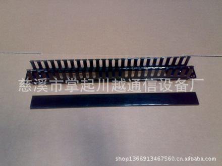 24档塑料理线架，线缆管理架，机架式理线架，理线槽，1U理线架。