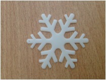 供应超声波压花 圣诞雪花花片 头饰配件 服装鞋帽配件