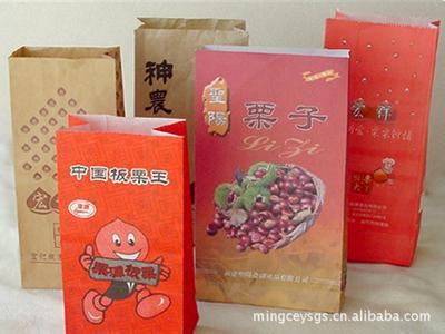 供 食品牛皮纸袋 食品牛皮纸包装袋 食品白牛皮纸袋 食品纸袋