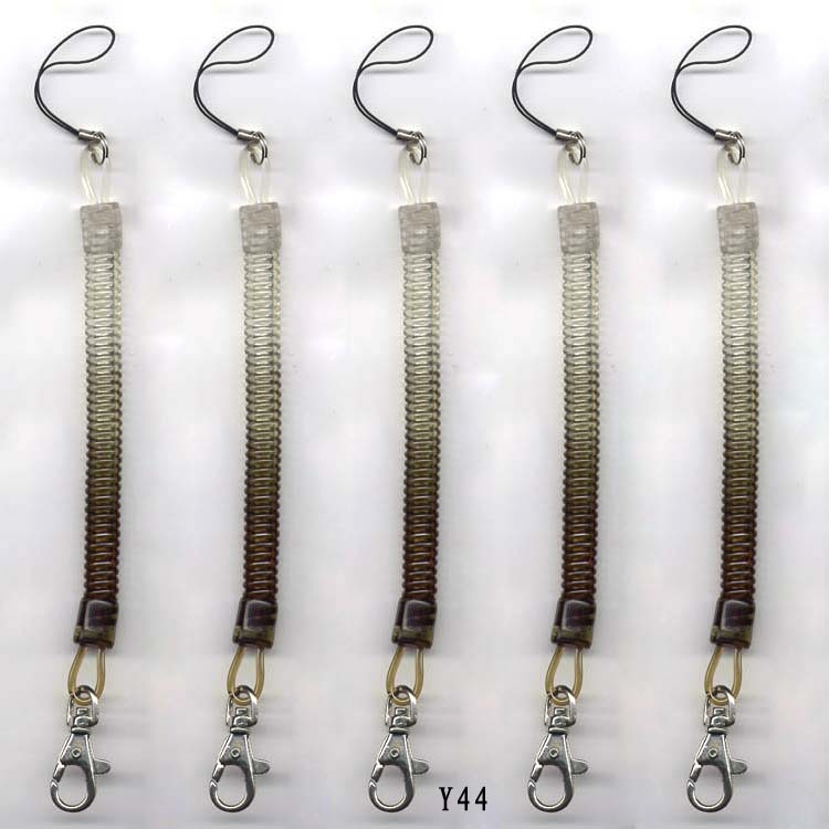 Y44-塑胶弹簧绳钥匙链