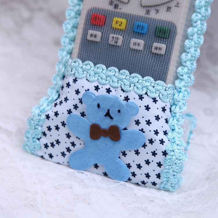 满天星蓝色遥控套细节