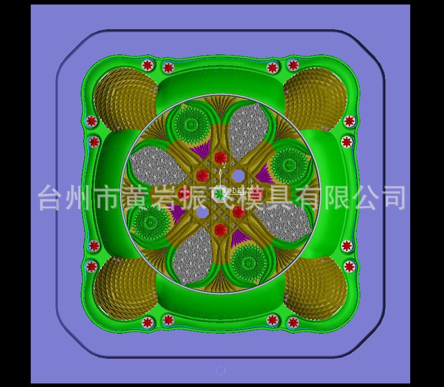 专做日用品水果盘模具 黄岩注塑模具厂提供图纸参考