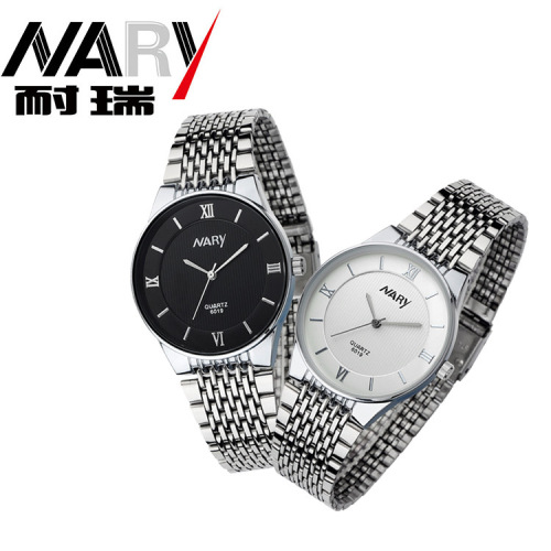 NARY/Nary quartz watch fashionable waterproof couple watch watch factory direct sale 6019