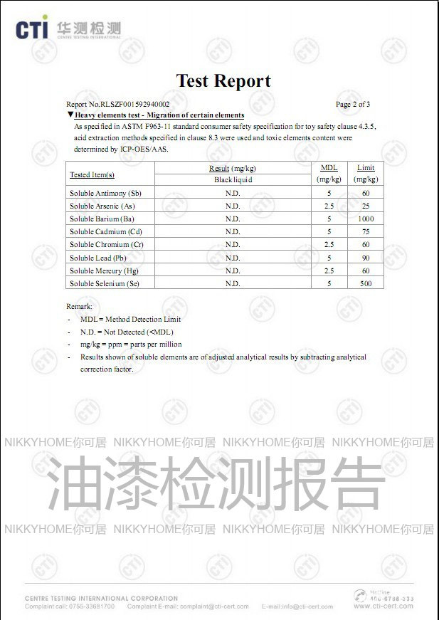 油漆检测报告2