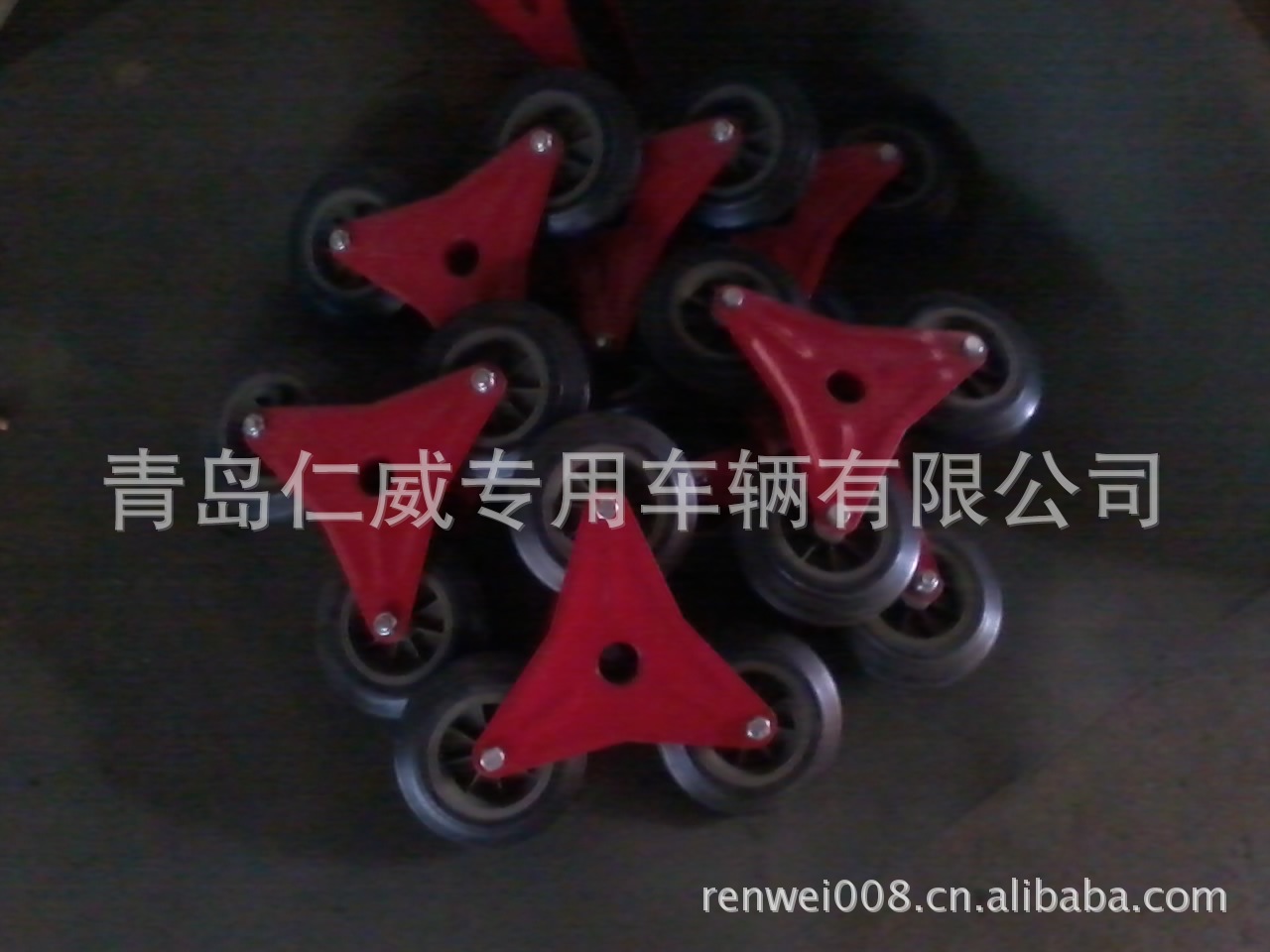 3轮旋转楼梯轮 爬楼车轮 6寸 楼梯车轮 用途轮