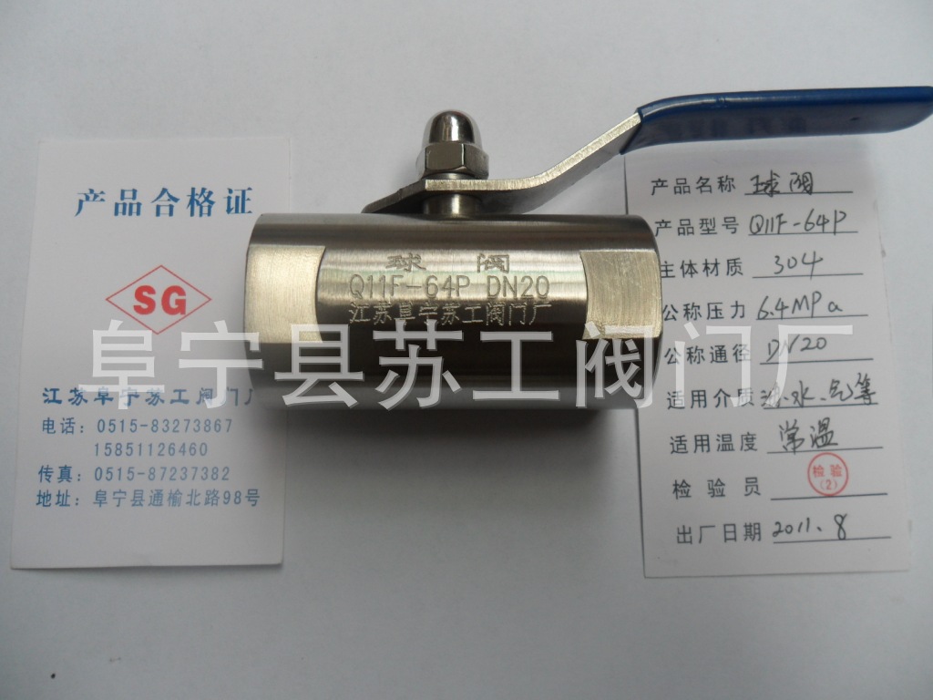 304不锈钢高压球阀 TYPE SSV6/S/SW-16MMOD  SSV6/S/SW-14MMOD