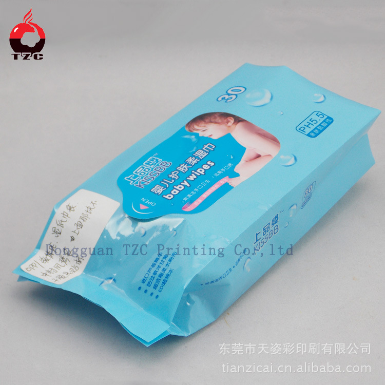 厂家直销 风琴袋湿纸巾袋 宝宝湿巾袋 不干胶贴湿巾袋 湿巾袋批发