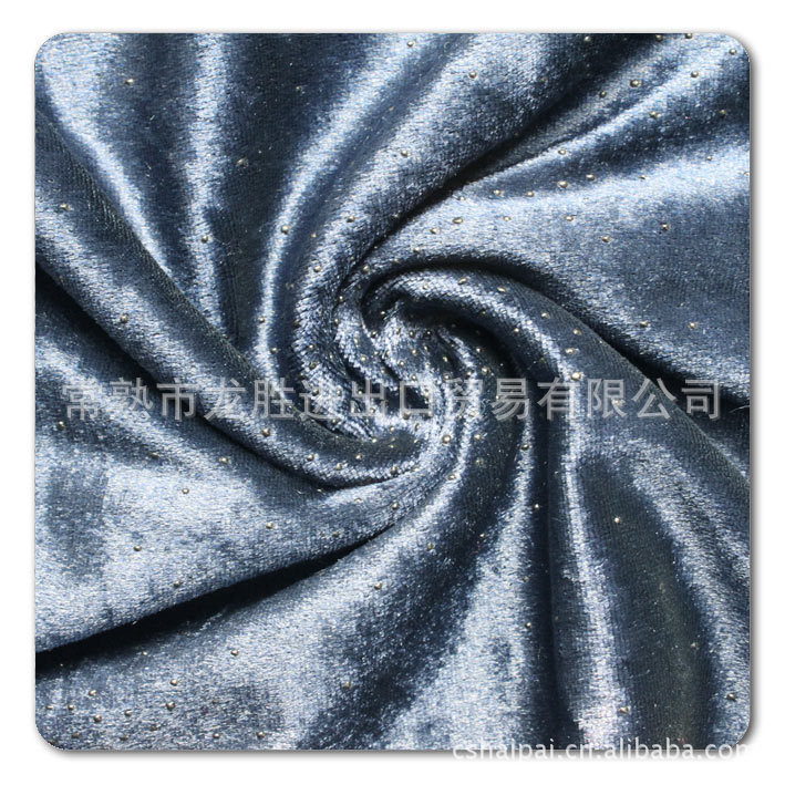 【烫金密丝绒】供应高档服装烫金密丝绒 雕印女装服装面料批发