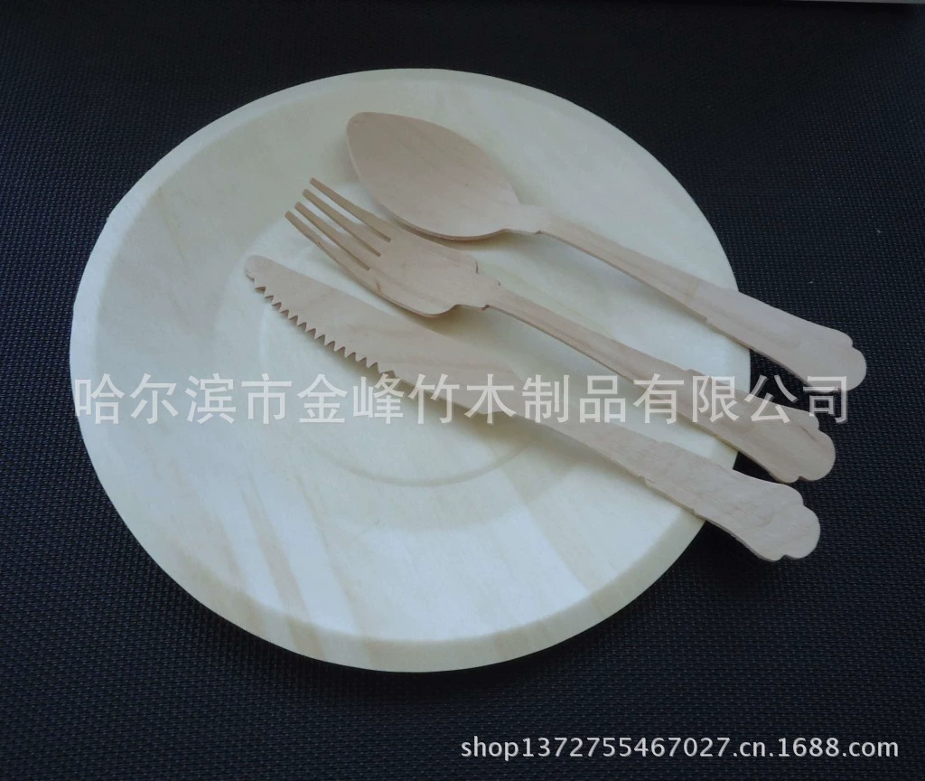 Низкая цена производителя, различные характеристики, одноразовые деревянные тарелки, посуда.