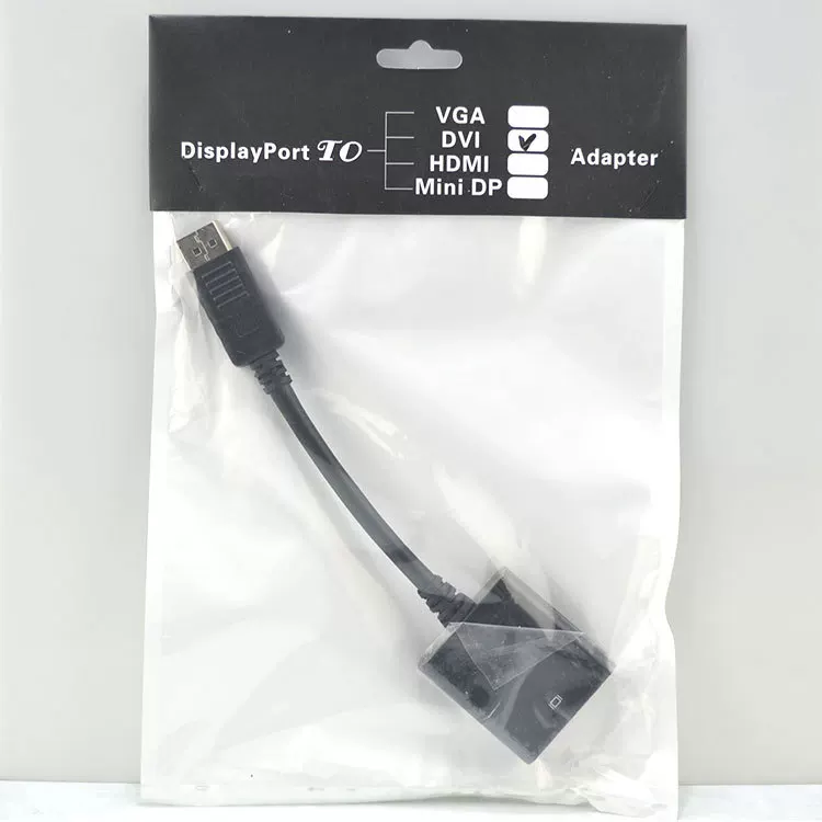Кабель EZoo DP к DVI, соединение DP в DVI, кабель DisplayPort к кабелю DVI