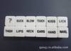 All kinds of sex dice, 18mm English sex dice, professional dice manufacturer