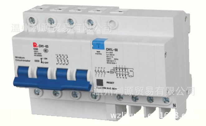 销售正宗常熟开关  小型断路器 CH3N-40 CH3L剩余电流保护断路器