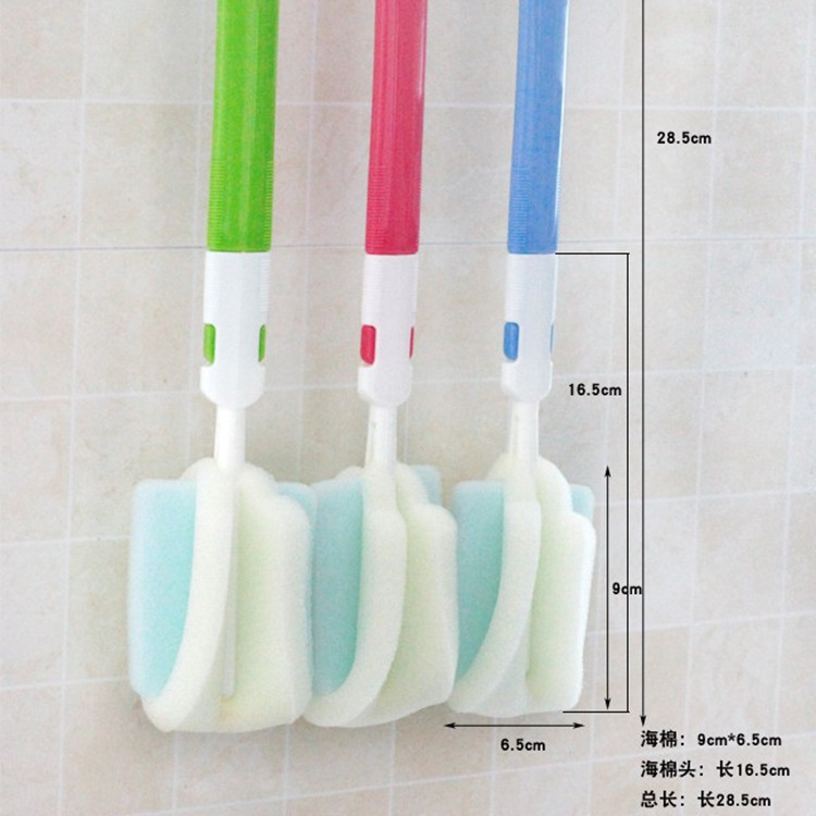 plastic powerful sponge hygienic bottle brush