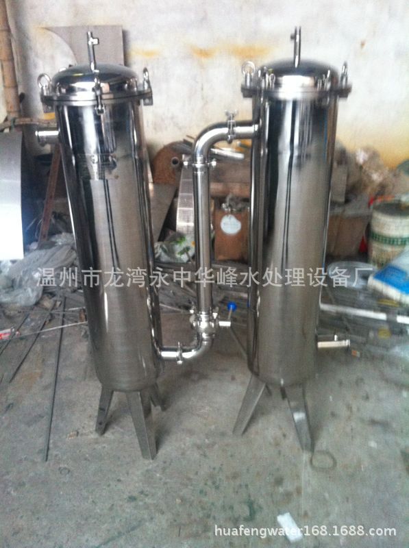 厂家直销快装接口不锈钢过袋式滤器单袋式过滤器水处理设备