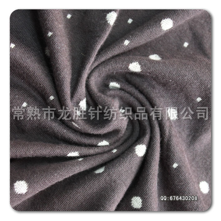 【棉毛布】双层双面提花棉毛布 经编全棉印花棉毛平布服装服饰