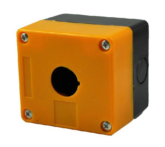 按钮开关盒 1孔 开孔 22MM 按钮盒BX1-22 XAL-B01黄色 白色