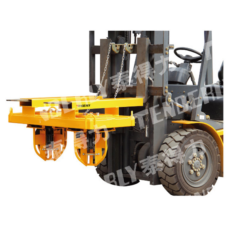 供应泰得力叉车专用,搬运油桶的多桶型油桶搬运夹,叼扣式