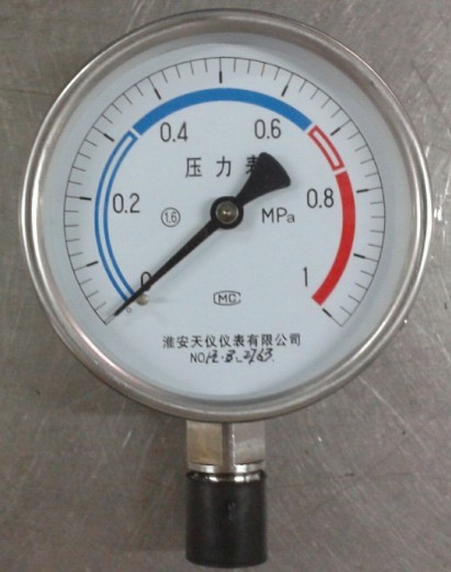 316材质不锈钢压力表 供应不锈钢压力表 淮安天仪耐震压力表
