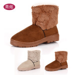 ����ֱ��Ůʽѩ��ѥ��ѥƤëһ�尮��ѩ��ѥ��ůѥ�ӿ���������