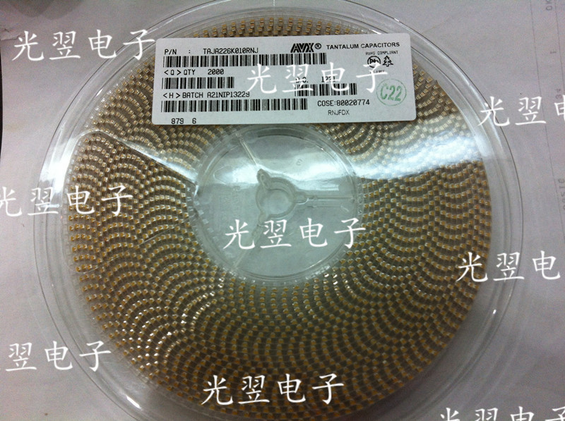 贴片钽电容 A型3216 1206 22UF 6.3V (226J) 可拆样品