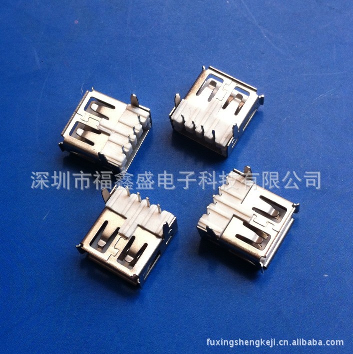 【企业集采】供应USB2.0母座90度DIP插座连接器