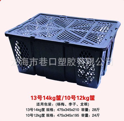 供应24斤水果筐 塑料包装筐 杨梅包装筐李子龙眼青枣水果适用包装