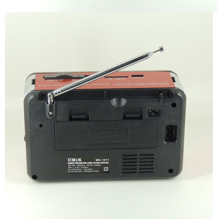 FM/AM/SW1-7/9 wave card-inserting radio portable morning exercise dance square speaker cmik radio detail image 5