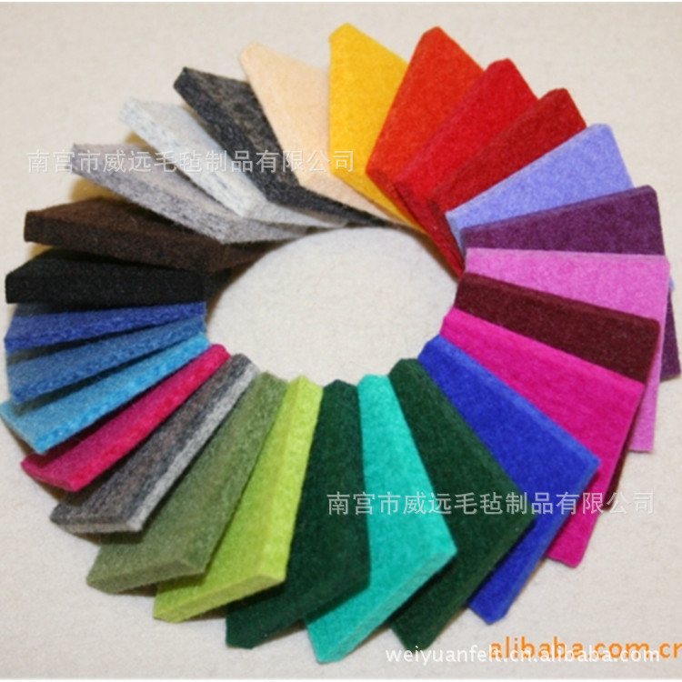 Wholesale Supply Color Felt 1MM Polyester fiber Fiber felt Fabric Background wall decorate felt