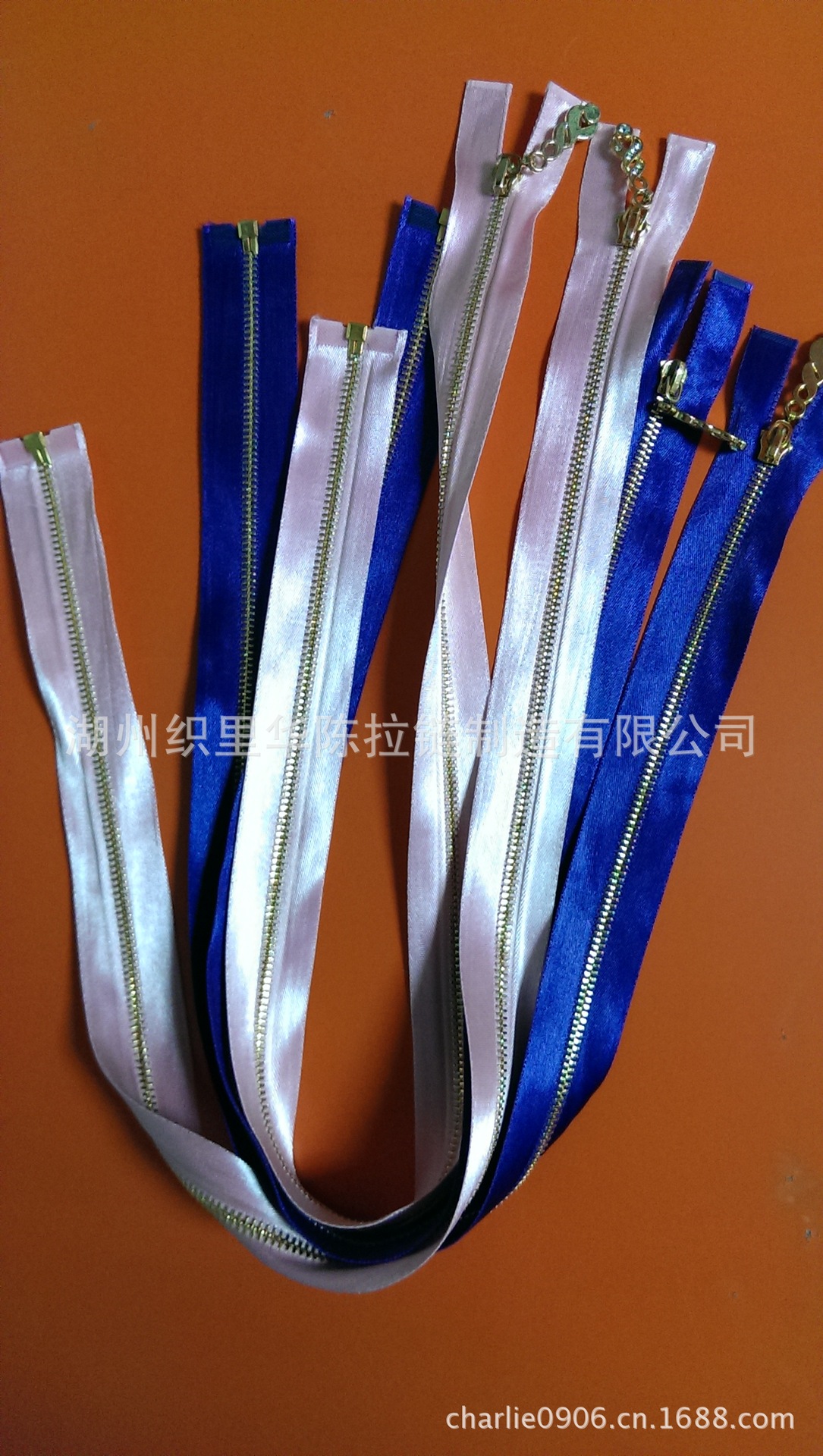 厂家供应 优良金属拉链缎带拉链3#金属开尾拉链 服装箱包辅料拉链