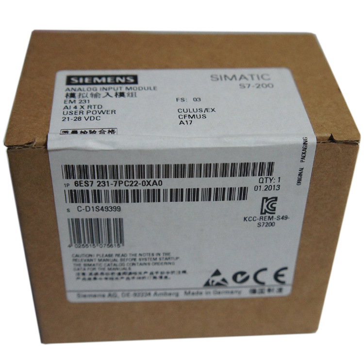 供应【正】西门子PLC |模拟输入模组6ES7231-7PC22-0XA0