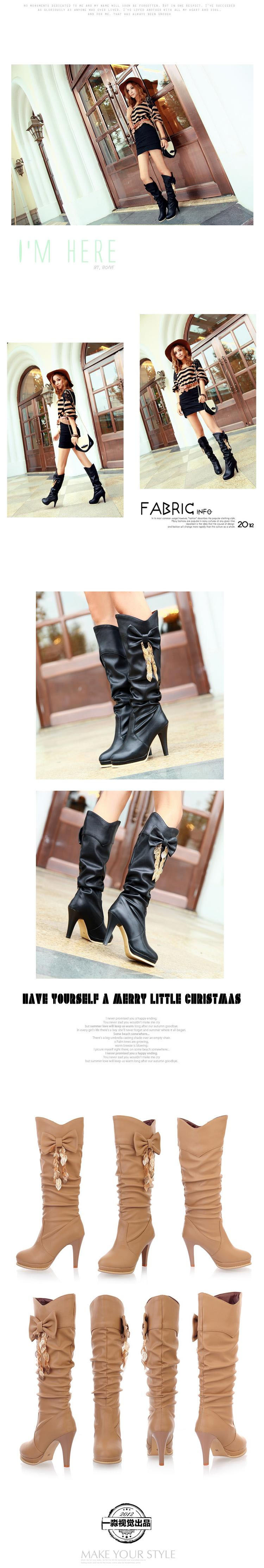 Bottes femme en PU artificiel - Ref 3355338 Image 9