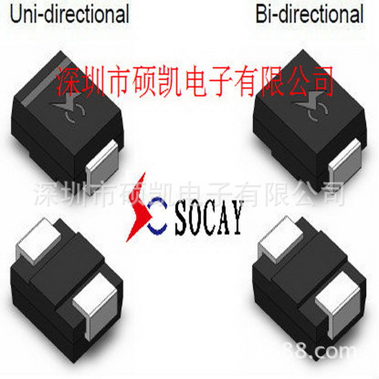 SOCAY瞬态二极管_P6SMB24A瞬变二极管_TVS二极管厂家直销