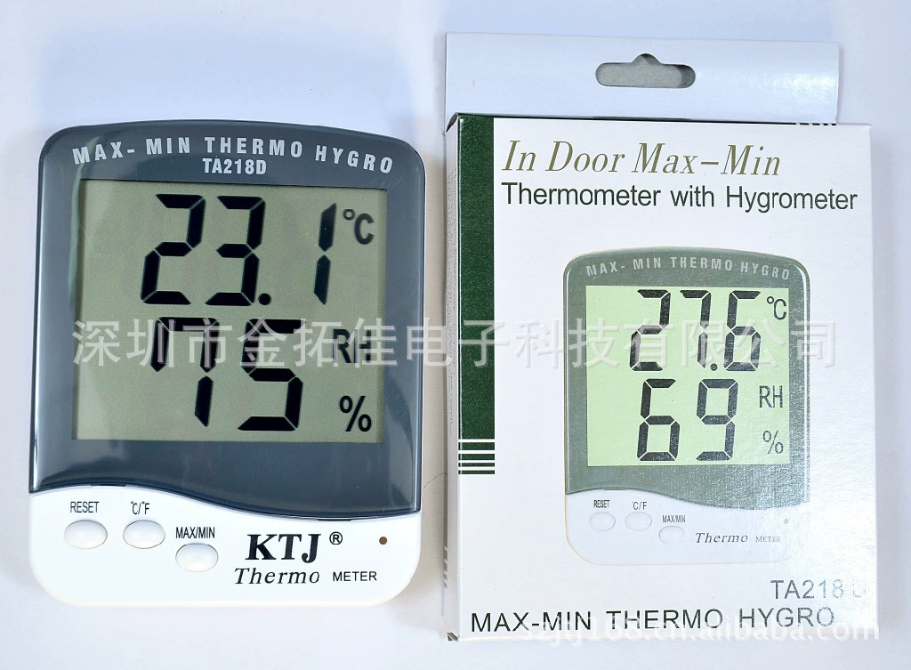 Цифровой измеритель температуры и влажности TA218D, большой экран