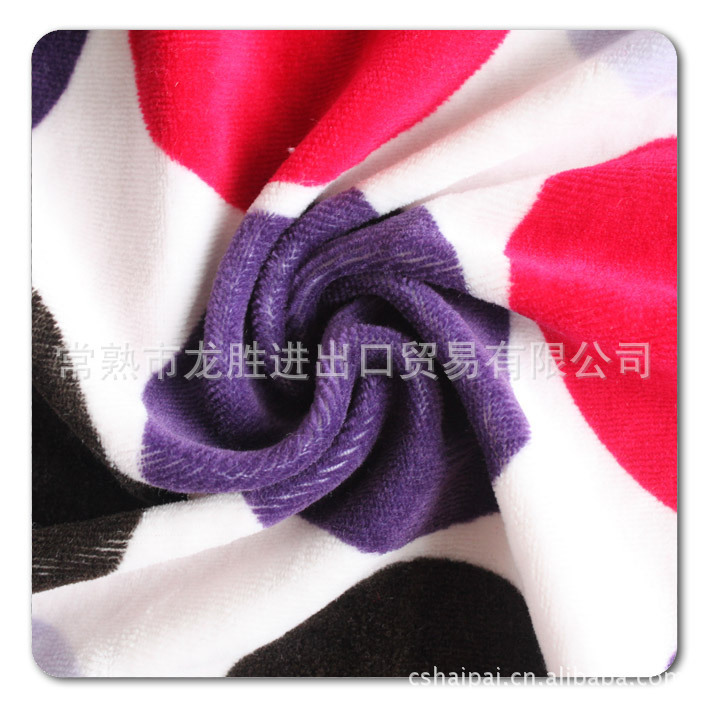 【印花天鹅绒】常熟针织面料龙胜针织布全棉面料男女装