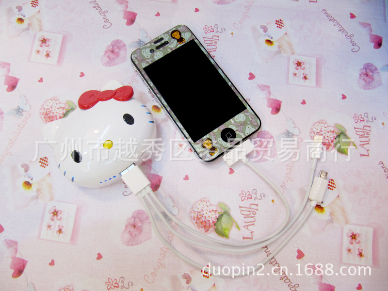 Factory direct 8000MAH stereo cat with mobile power supply Samsung Apple general type, style random5