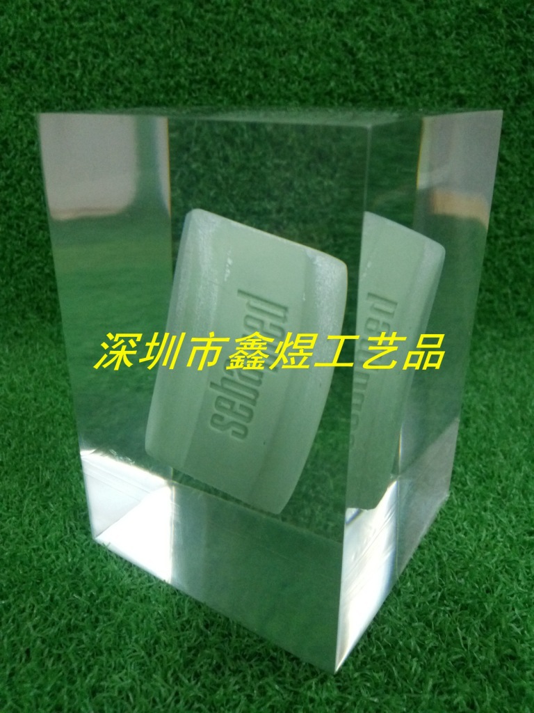 水晶胶内埋，树脂内埋，亚克力内嵌方块立方体