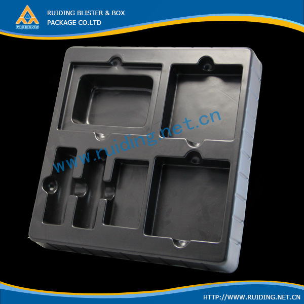 江门吸塑厂家供应ps吸塑，黑色ps内托，透明pvc托盘定制