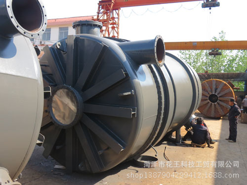 製作中蒽醌換熱器