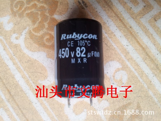 专业批发450V82UF 日本红宝石(牛脚）电解电容 规格：22X30